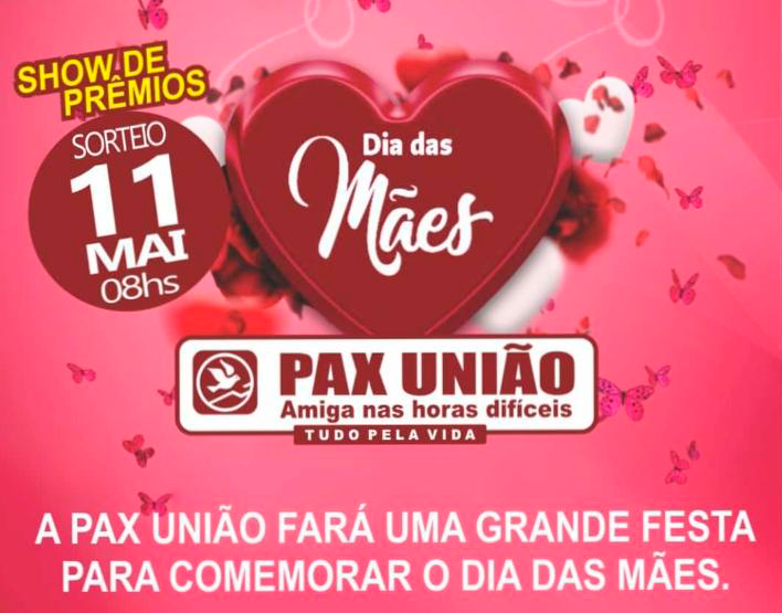 Sorteio Mês das Mães Pax União